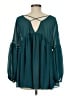 Umgee Teal 3/4 Sleeve Blouse Size M - photo 2