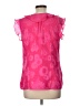 Attention 100% Polyester Pink Sleeveless Blouse Size L - photo 2