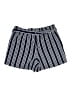 Ann Taylor LOFT Outlet 100% Polyester Stripes Blue Black Shorts Size XS - photo 2