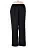 Alfred Dunner 100% Polyester Solid Black Track Pants Size 24 waist - photo 1