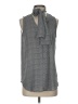 Ann Taylor 100% Polyester Gray Sleeveless Blouse Size S - photo 1