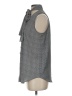 Ann Taylor 100% Polyester Gray Sleeveless Blouse Size S - photo 5
