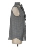 Ann Taylor 100% Polyester Gray Sleeveless Blouse Size S - photo 4