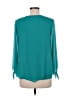 JM Collection 100% Polyester Teal 3/4 Sleeve Blouse Size M - photo 2