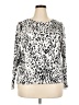 Rafaella Animal Print Silver 3/4 Sleeve T-Shirt Size 2X - photo 1