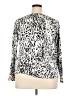 Rafaella Animal Print Silver 3/4 Sleeve T-Shirt Size 2X - photo 2