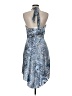 Alyn Paige 100% Polyester Paisley Blue Cocktail Dress Size 9 - 10 - photo 2
