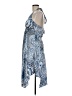 Alyn Paige 100% Polyester Paisley Blue Cocktail Dress Size 9 - 10 - photo 5