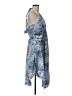 Alyn Paige 100% Polyester Paisley Blue Cocktail Dress Size 9 - 10 - photo 4