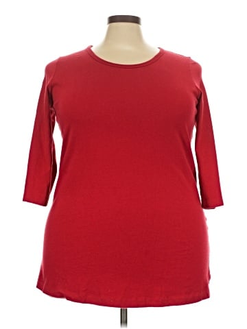 Woman Within 3/4 Sleeve T-Shirt (view 1)