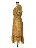 Max Studio 100% Polyester Paisley Yellow Cocktail Dress Size L - photo 5