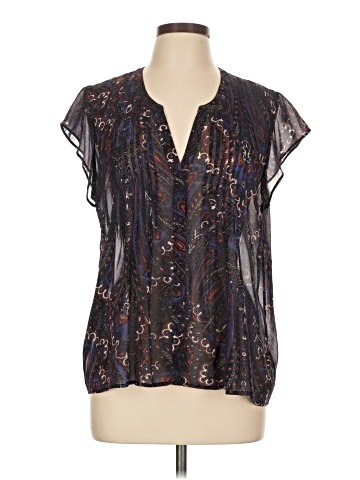 Joie Short Sleeve Silk Top (view 1)