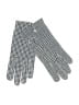 Crescendoe 100% Leather Checkered-gingham Blue Gloves Size 7 1/2 - photo 1