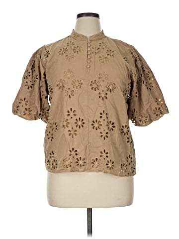 Ann Taylor Short Sleeve Blouse (view 1)