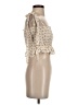 Blue Life Ivory Sleeveless Blouse Size S - photo 4