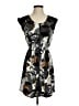 Bar III Graphic Gray Casual Dress Size XS - photo 1