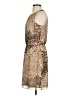 Tibi Animal Print Brown Cocktail Dress Size 2 - photo 5