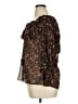 Dress Forum 100% Polyester Brown 3/4 Sleeve Blouse Size M - photo 5