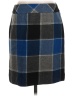 Talbots Plaid Blue Wool Skirt Size 4 Petite - photo 1