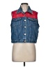 Baccini Red Denim Vest Size L - photo 1
