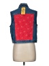 Baccini Red Denim Vest Size L - photo 2
