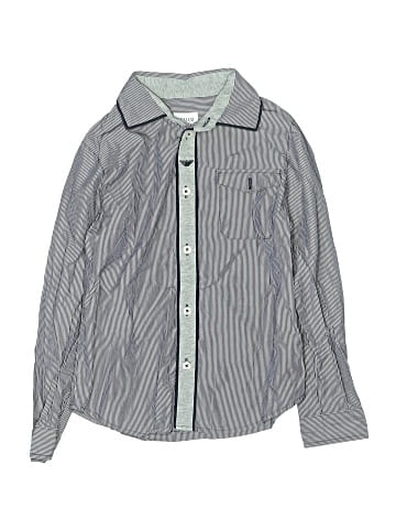 Armani Junior Long Sleeve Button-Down Shirt (view 1)