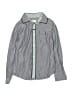 Armani Junior Chevron-herringbone Gray Long Sleeve Button-Down Shirt Size 6 - photo 1