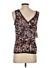 Halogen 100% Polyester Brown Sleeveless Top Size S - photo 2