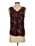 Halogen Burgundy Sleeveless Blouse Size S - photo 2