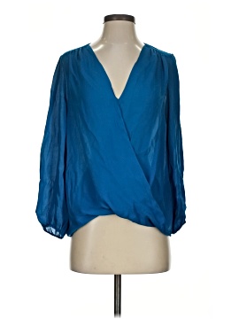 Alice + Olivia Long Sleeve Silk Top