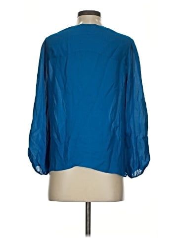 Alice + Olivia Long Sleeve Silk Top (view 2)