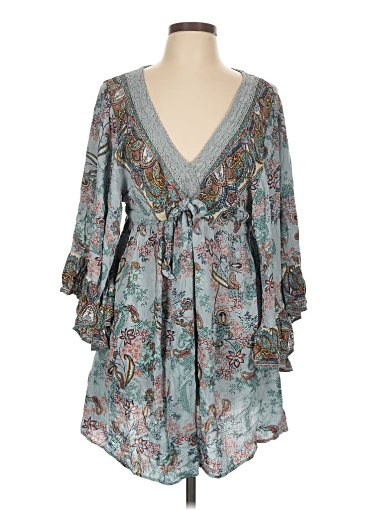 Pre-owned Angie Casual Dress In Gray