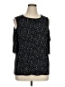 Worthington 100% Polyester Stars Black Sleeveless Blouse Size XL - photo 1
