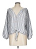 Mustard Seed Gray 3/4 Sleeve Blouse Size L - photo 1
