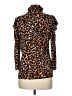 NY&C Animal Print Brown Long Sleeve Blouse Size M - photo 2