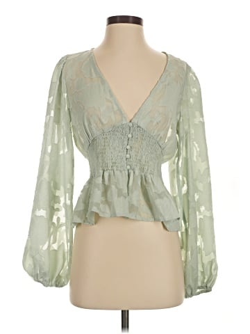 Lulus 3/4 Sleeve Blouse (view 1)
