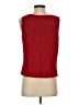 St. John Red Sleeveless Top Size S - photo 2