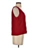 St. John Red Sleeveless Top Size S - photo 4