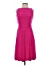 Chaps Solid Pink Cocktail Dress Size S - photo 1