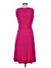 Chaps Solid Pink Cocktail Dress Size S - photo 2