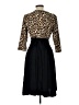 Voll Animal Print Black Cocktail Dress Size L - photo 2