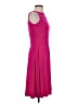 Chaps Solid Pink Cocktail Dress Size S - photo 4