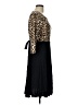 Voll Animal Print Black Cocktail Dress Size L - photo 4