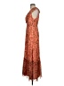 Wilfred 100% Polyester Paisley Orange Cocktail Dress Size 2 - photo 5