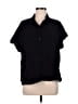 Splendid 100% Cotton Black Short Sleeve Blouse Size M - photo 1
