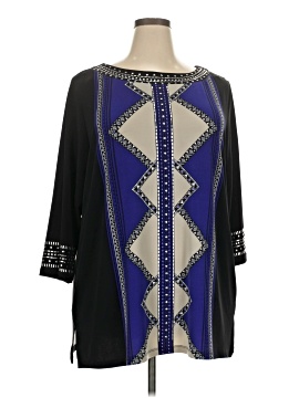Jm Collection 3/4 Sleeve Blouse