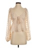 Lulus 100% Polyester Ivory 3/4 Sleeve Blouse Size S - photo 1