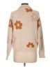 Roolee Floral Tan Pullover Sweater Size L - photo 2