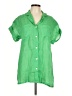 Vitamin A Green Short Sleeve Blouse Size L (estimated) - photo 1