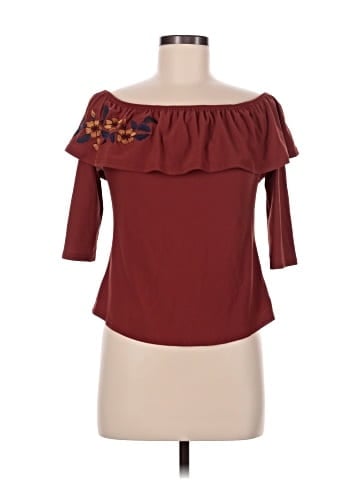 E&M Collection 3/4 Sleeve Blouse (view 1)